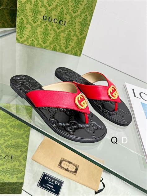 gucci instappers rood|Gucci slippers for women.